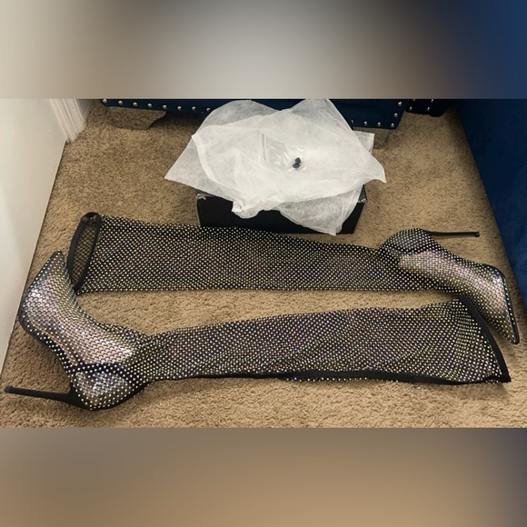 Rhinestone Heel Boot - Picture 7 of 11